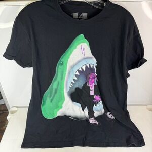 Trippie Redd 1400 Shark Graphic T Shirt Black SIZE MEDIUM